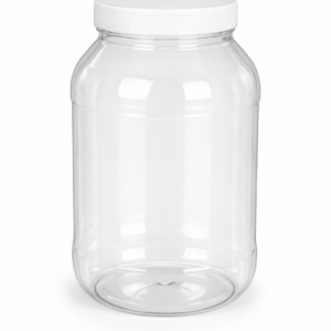 Indelis PET 3000ml skaidrus su baltu dangteliu