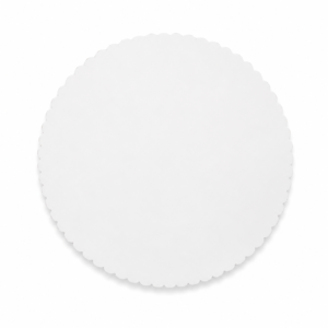 Apvalus baltas kartoninis torto padėklas 26 cm 100vnt
