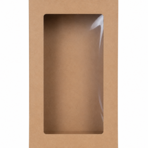 Dėžutė GR 270x178x80mm ruda su langeliu