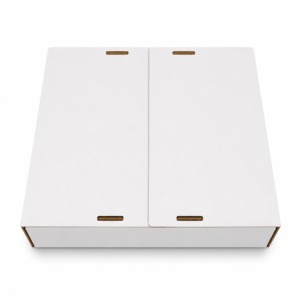 Konditerinė dėžutė 400 × 300 × 120 mm balta – tortams ir kepiniams
