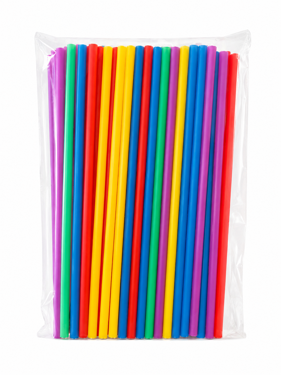 Šiaudeliai daugkartiniai, įvairių spalvų 50vnt ColourMIX