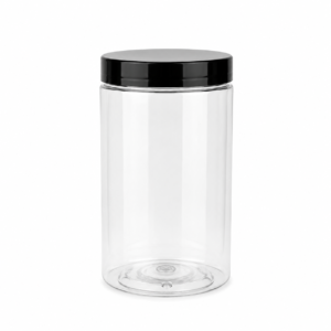 Indelis 1000ml skaidrus su juodu dangteliu ir tarpine