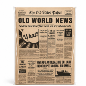 Laikraštinis popierius maistui „Old News“ 27 × 35 cm, 100 vnt