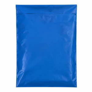 Mėlynas LDPE kurjerinis maišelis 24 × 35 cm + 5 cm
