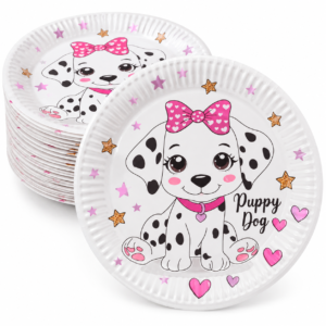 Popierinės lėkštutės „Puppy Dog“ su šuniuku, 8 vnt